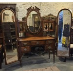 Vanity Table with Cheval Mirrors