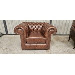 Chesterfield  Club Queen Ann Stool Hazel