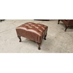 Chesterfield  Club Queen Ann Stool Hazel