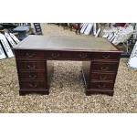 5ft Desk Green leather 
