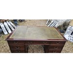 5ft Desk Green leather 