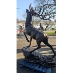 Stag Climbing Rock Shine Finish
