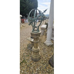 Armillary Sphere Gothic Plinth