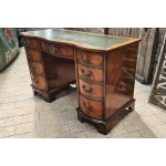 Desk with green leather top