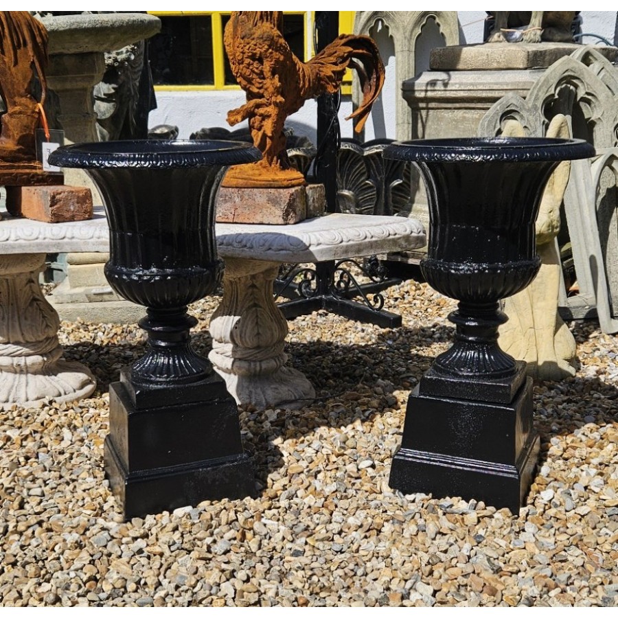 Cast Iron Urns On Base