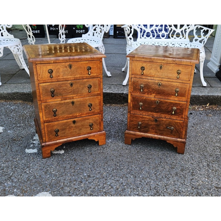 Pair Georgian Bedside Cabinets