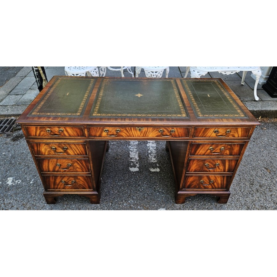 Leather Top Desk Edwardian
