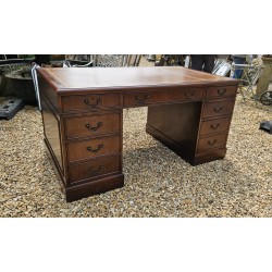 5ft Desk Tan leather 