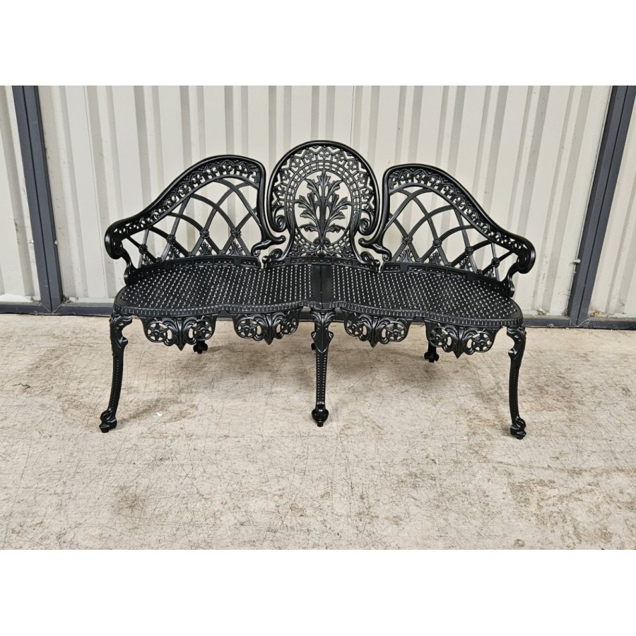 Garden Bench Black