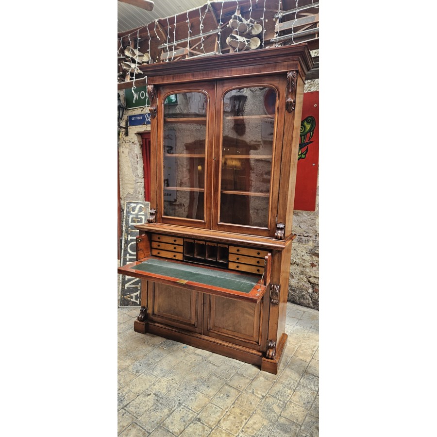 Victorian Bookcase Secretaire