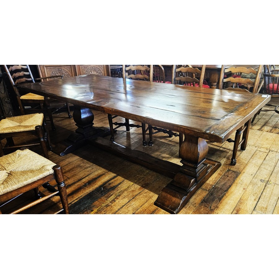 Oak Refectory Table & Chairs