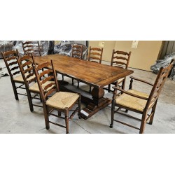 Oak Refectory Table & Chairs