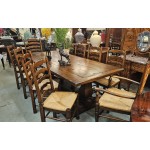 Oak Refectory Table & Chairs