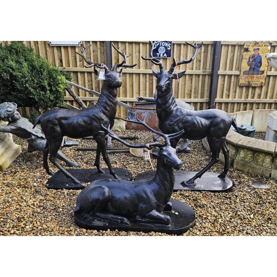 Cast Iron Stags