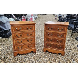 Pair Yew wood Chests 