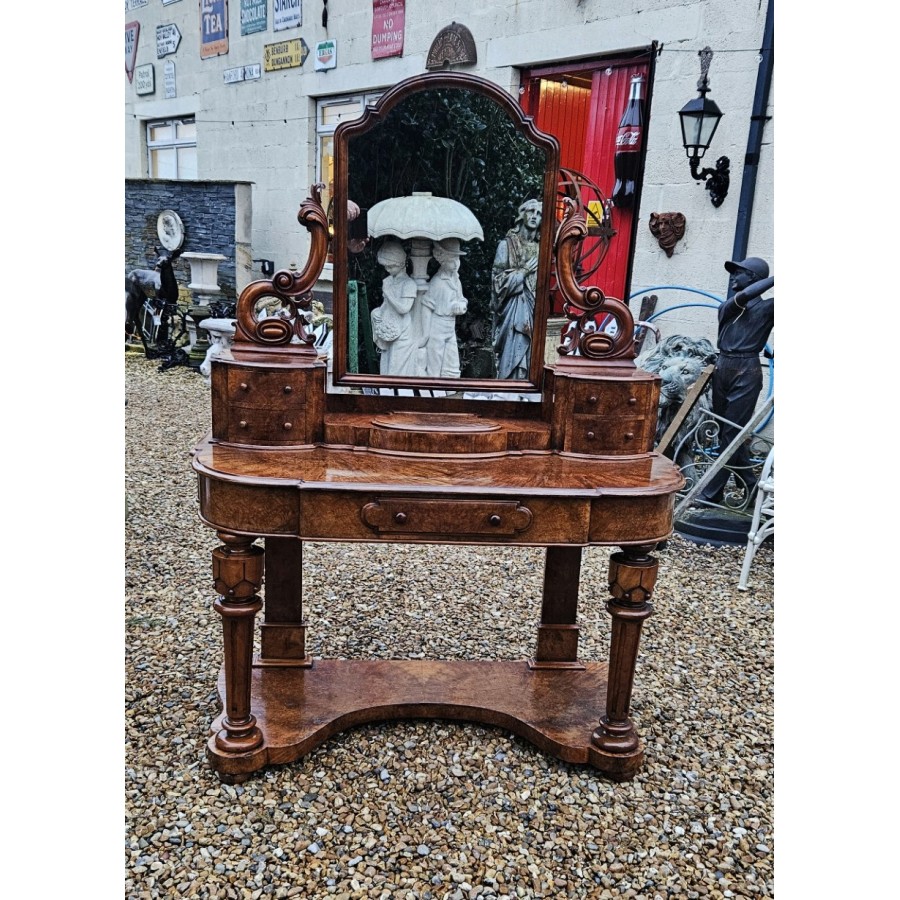 Duchess Dressing Table Burr Walnut
